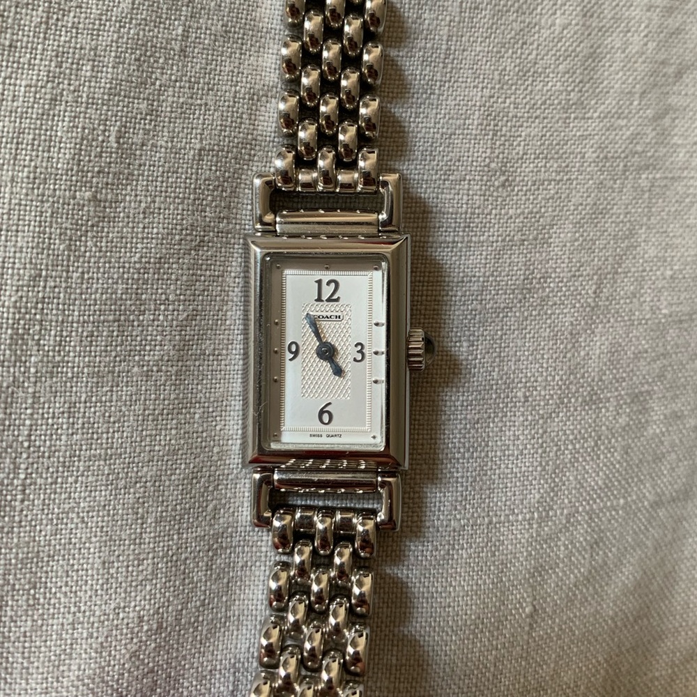 Coach women’s silver watch